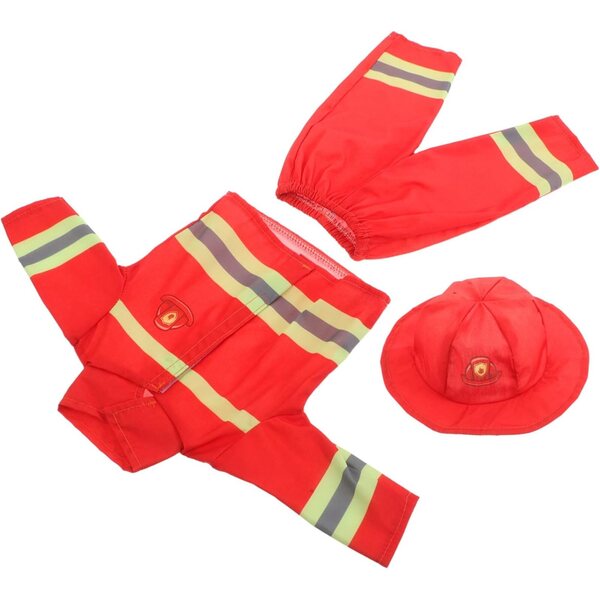 Costume Vigile con Casco e Pantaloni per Bambole - Accessori Giochi di Ruolo