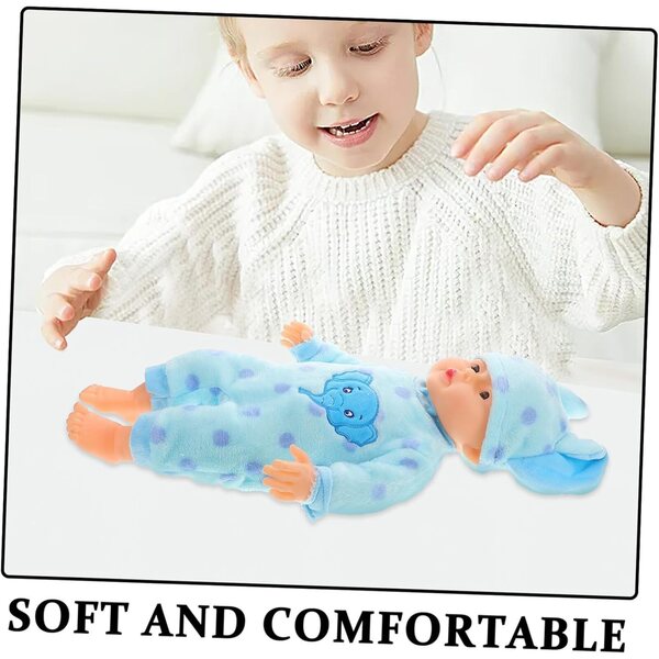 Vestiti per Bambole Pigiama Morbido Accessori Costume Azzurro per Bambine 18 Pollici