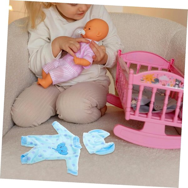 Vestiti per Bambole Pigiama Morbido Accessori Costume Azzurro per Bambine 18 Pollici