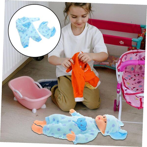 iplusmile Pigiama Morbido per Bambole 18 Pollici | Set 2 Pezzi Vestiti Adorabili