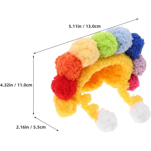 Gatuida 2 mini cappelli girasole per bambole e animali domestici 3,93 pollici