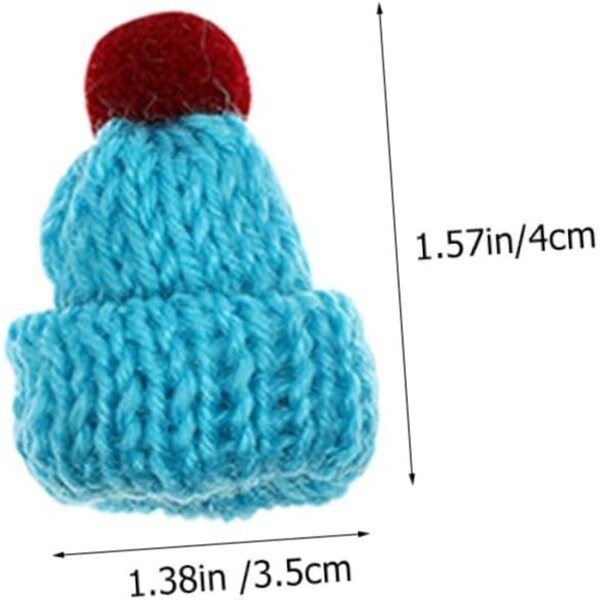 20 Mini Cappelli Colorati per Decorazioni Fai da Te - Accessori Riutilizzabili per Bambole e Natale