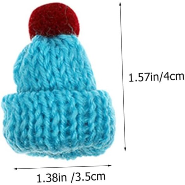 20 Mini Cappelli Colorati Resistenti per Decorazioni DIY e Artigianato Creativo
