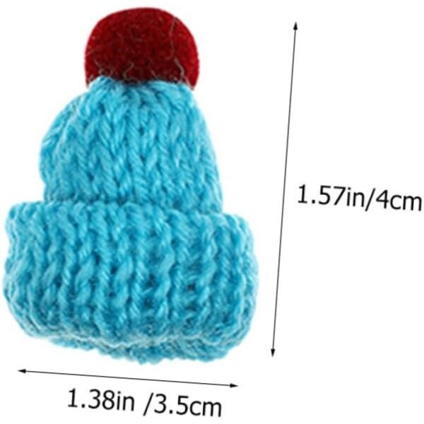 VICASKY 20 Mini Cappellini Artigianali Colorati Decorativi per Feste e Lavoretti DIY