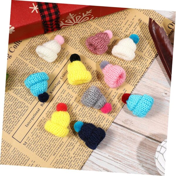 VICASKY 20 Mini Cappellini Artigianali Colorati Decorativi per Feste e Lavoretti DIY