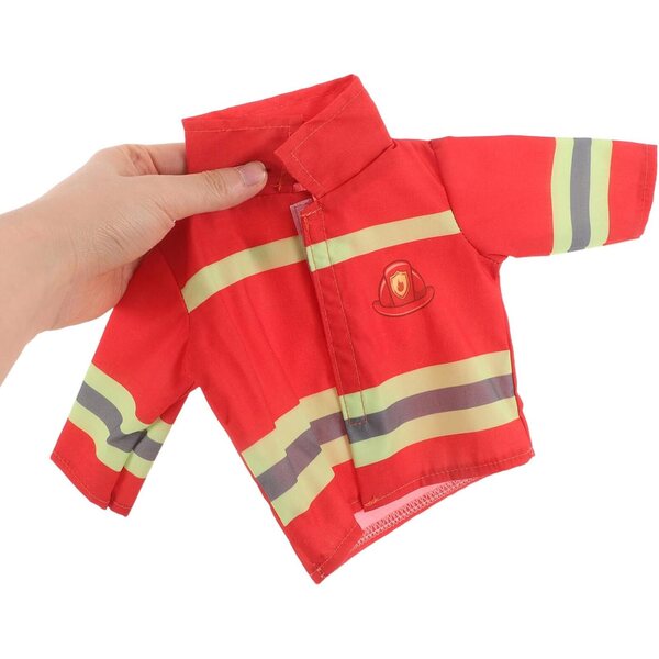 Costume Pompiere Bambole 43cm con Cappello e Pantaloni Accessori Realistici