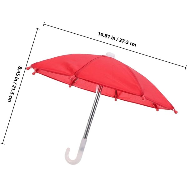 iplusmile Ombrello Miniatura 18 Pollici per Casa delle Bambole, Accessorio Decorativo Robusto e Elegante