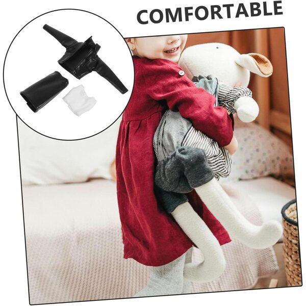 ERINGOGO Outfit Bambole 30 cm con Giacca in Pelle Sintetica, Gilet e Gonna Moda