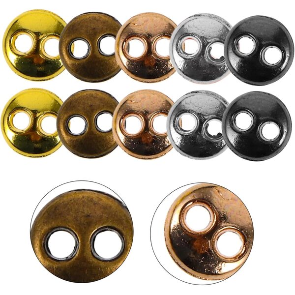 100 Mini Bottoni in Metallo Vintage per Bambole – Assortiti e Facili da Cucire