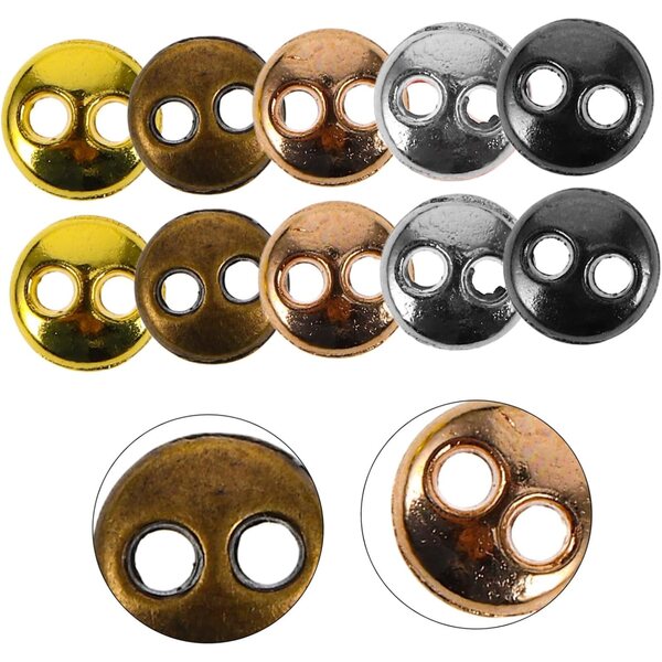Didiseaon 100 pezzi bottoni decorativi in metallo per vestiti bambole fai da te