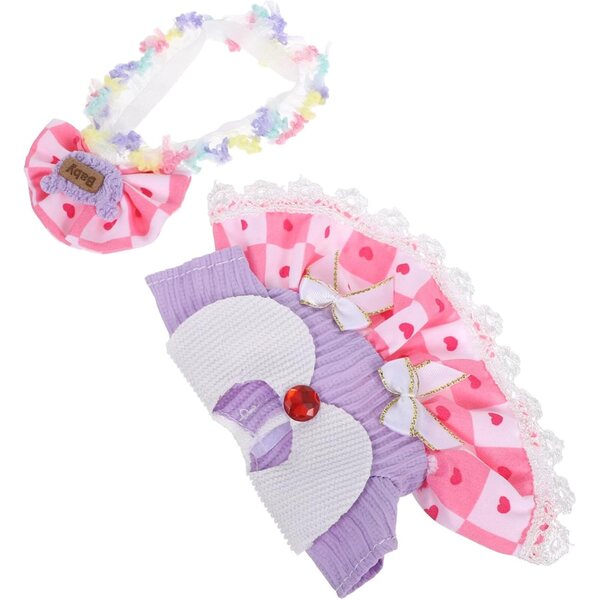 VICASKY Kleidung und Stirnband für Puppen, weiche und kreative Kleidung zum Spielen