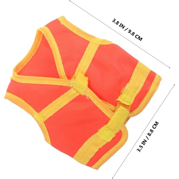 Gilet Riflettente Arancione per Bambole BJD Scala 1/6 - Accessorio Realistico