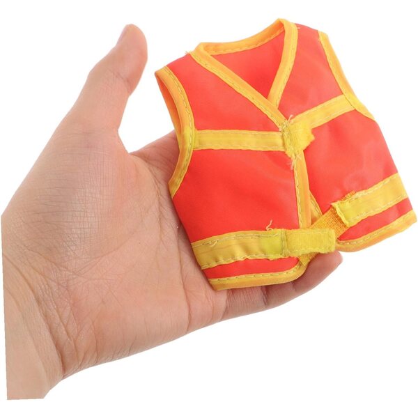 Gilet Riflettente Arancione per Bambole BJD Scala 1/6 - Accessorio Realistico