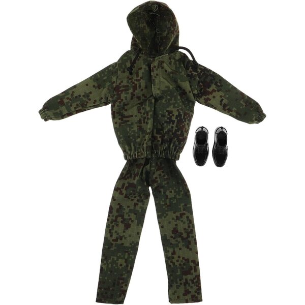 Tarnoutfit für 12-Zoll-Puppen mit Sweatshirt, Hose und Schuhen – SOPOTUTU