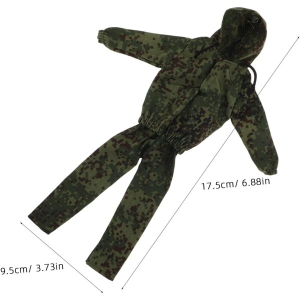 Tarnoutfit für 12-Zoll-Puppen mit Sweatshirt, Hose und Schuhen – SOPOTUTU