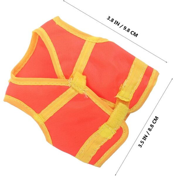 ORFOFE Gilet Riflettente Arancione per Bambole BJD Scala 1/6 Accessorio Realistico