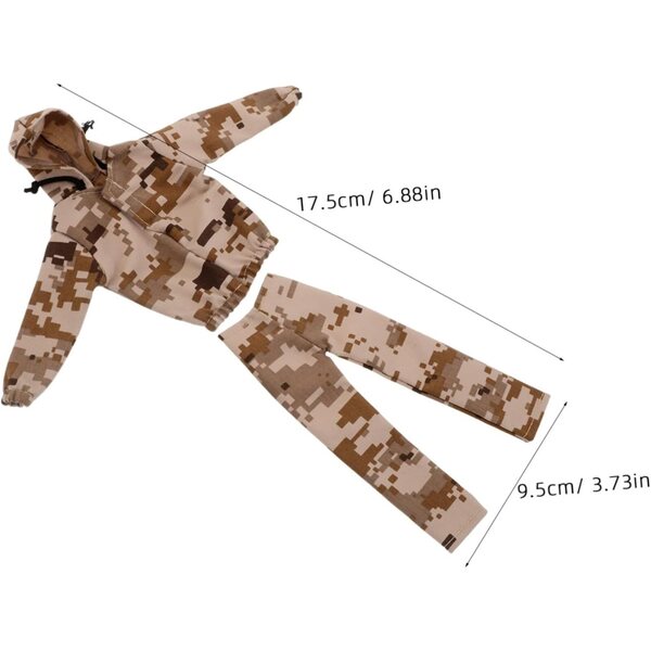 Militärische Tarnkleidung, Puppen, 30,5 cm, Sweatshirt, Hosen, Schuhe zum Spielen