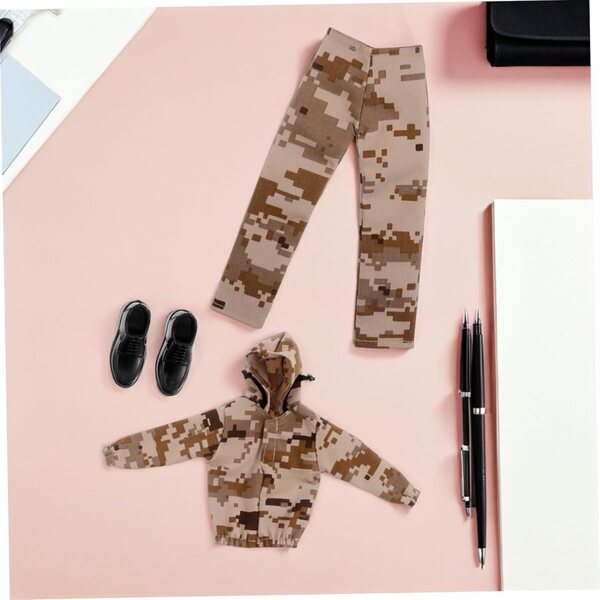 Militärische Tarnkleidung, Puppen, 30,5 cm, Sweatshirt, Hosen, Schuhe zum Spielen
