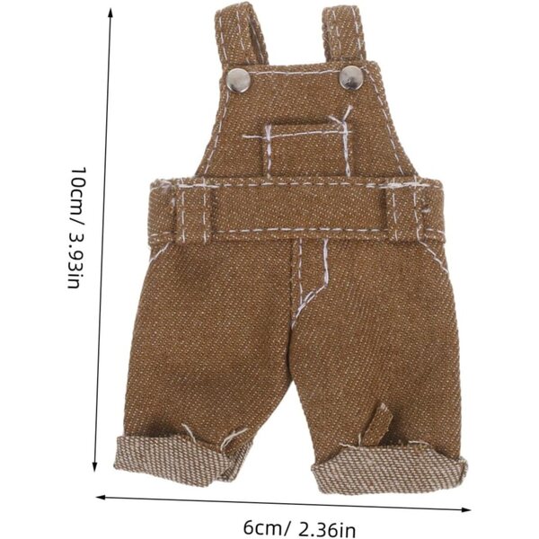 Grundlegende Kleidung für Teddybären aus weichem Stoff für 12-cm-Puppen
