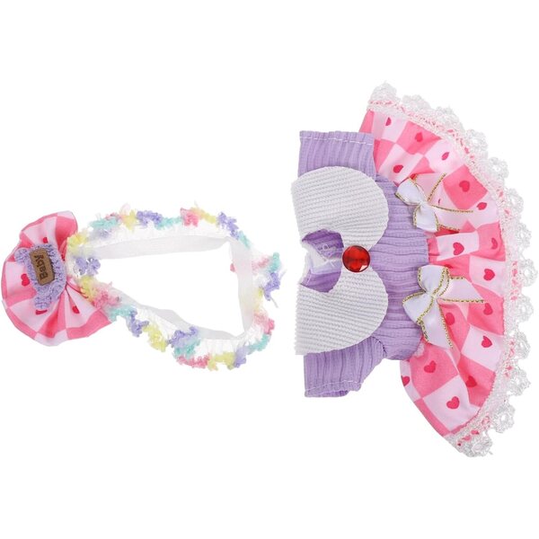 Prinzessin Cosplay-Kleidungsset für Puppen mit Rock und dekorativem Stirnband