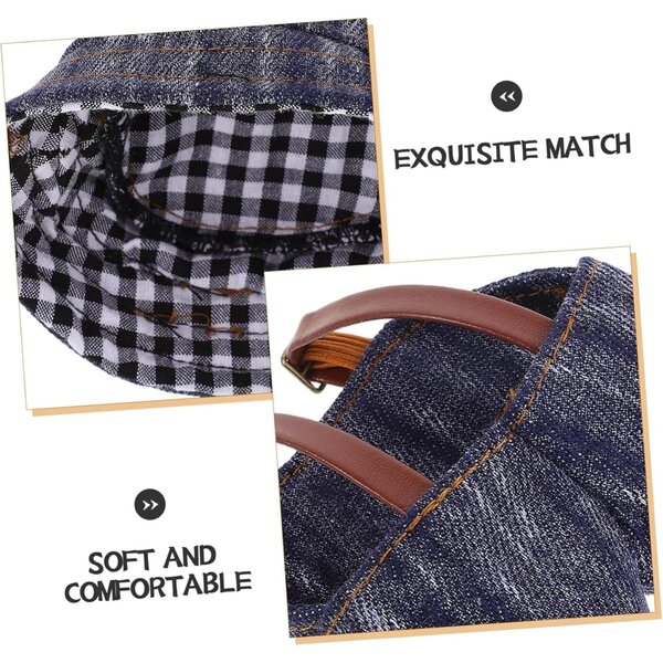 Set vestiti per bambole fai da te in denim vintage con cappello e pantaloni