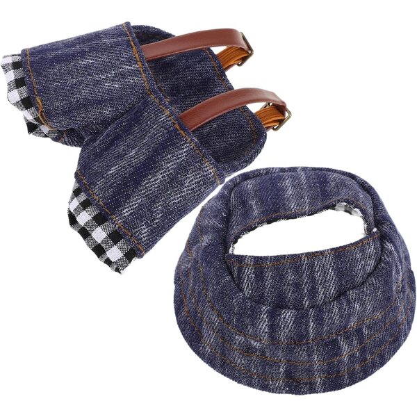 ERINGOGO vestiti per bambole fai-da-te con cappello e pantaloni in denim morbido