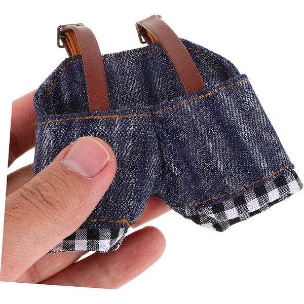 ERINGOGO vestiti per bambole fai-da-te con cappello e pantaloni in denim morbido