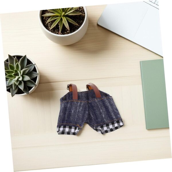 ERINGOGO vestiti per bambole fai-da-te con cappello e pantaloni in denim morbido