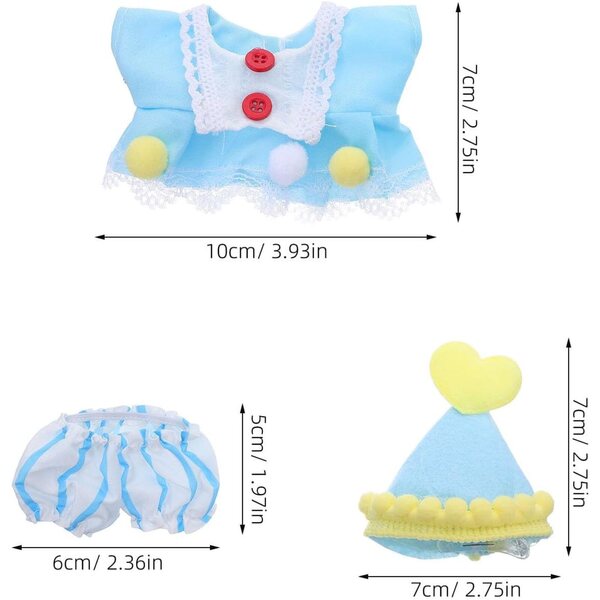 Accessori Gatuida per Bambole: Abiti, Cappelli e Pantaloni in Tessuto per Gioco Creativo