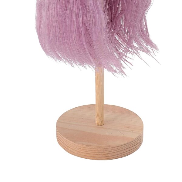 Parrucca Viola per Bambola 1/4 Capelli Ricci Lunghi in Seta Alta Temperatura