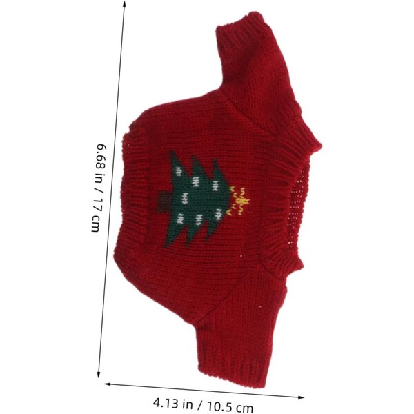 Vaguelly 5 Maglioni Natalizi per Bambole con Motivi Orsetto in Cotone Comfort e Stile