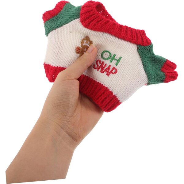 Vaguelly 5 Maglioni Natalizi per Bambole con Motivi Orsetto in Cotone Comfort e Stile