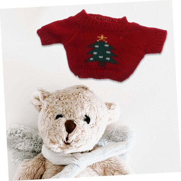 Maglioni Natalizi per Bambole e Orsi di Peluche 30 cm - Set 5 Pezzi Morbidi e Festivi