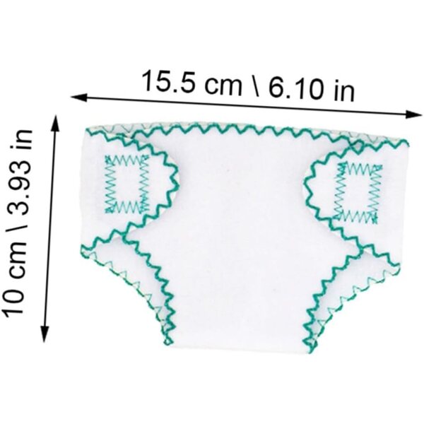 BESPORTBLE Set 4 Pannolini in Stoffa Miniatura per Bambole - Accessori Realistici per Case delle Bambole
