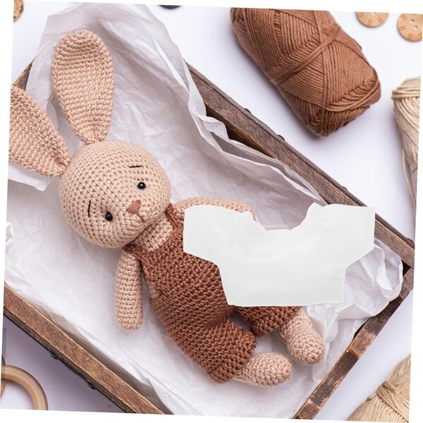 Magliette Bianche Orso 6 Pezzi per Bambole e Peluche, Vestiti Morbidi ed Eleganti
