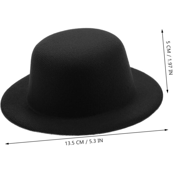 Gatuida Mini Cappelli Neri in Peluche per Bambole Stile Lolita, Cosplay e Feste