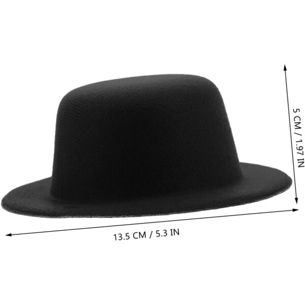 Gatuida Mini Cappelli Neri in Peluche per Bambole Stile Lolita, Cosplay e Feste
