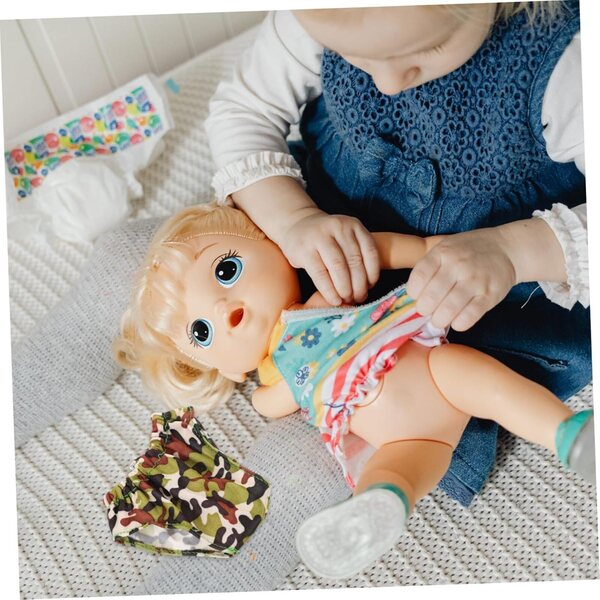 VICASKY Set mit 4 wiederverwendbaren Höschen für kleine Puppen, waschbar und bequem