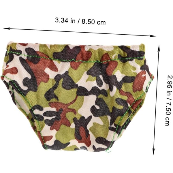VICASKY Set mit 4 wiederverwendbaren Höschen für kleine Puppen, waschbar und bequem