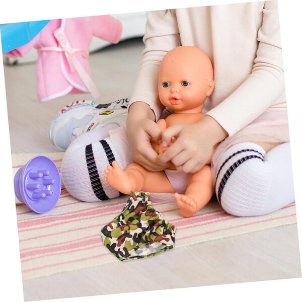 VICASKY Set mit 4 wiederverwendbaren Höschen für kleine Puppen, waschbar und bequem