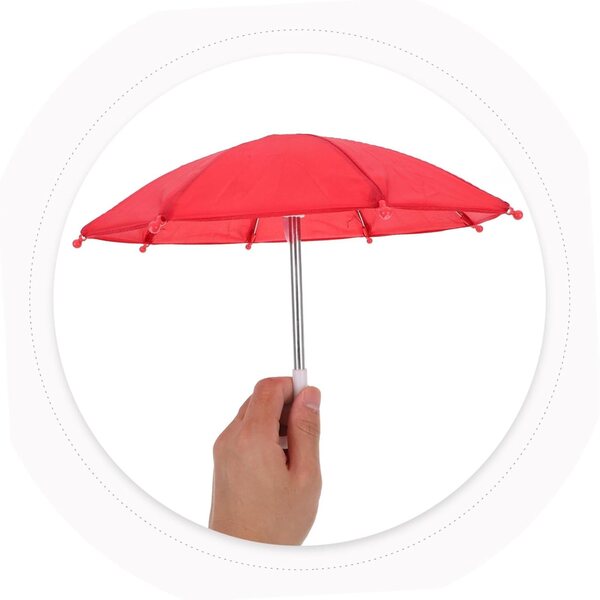 Didiseaon Mini-Deko-Regenschirm für Puppenhaus, elegantes und robustes Design