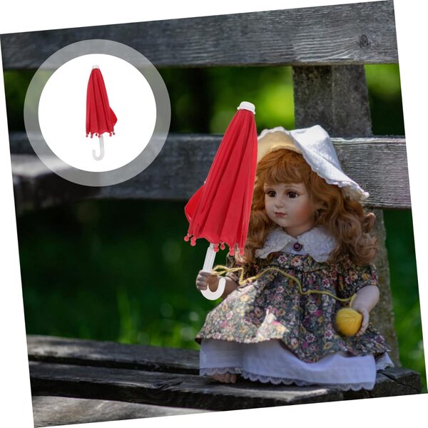 Didiseaon Mini-Deko-Regenschirm für Puppenhaus, elegantes und robustes Design