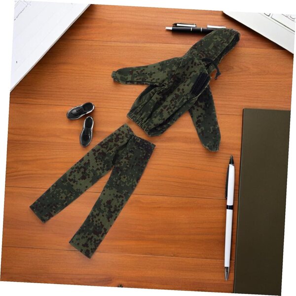 Beaupretty Vestito Mimetico per Bambole da 12 Pollici con Cappuccio e Scarpe