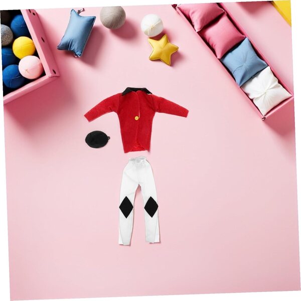 BESPORTBLE Reit-Outfit für 30-cm-Puppen mit Mütze, Schal, Jacke und Hose