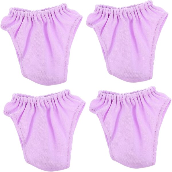 Höschen für 18-Zoll-Puppen, Set 4-teilig, elastische Unterwäsche, Lila