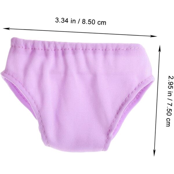 Höschen für 18-Zoll-Puppen, Set 4-teilig, elastische Unterwäsche, Lila