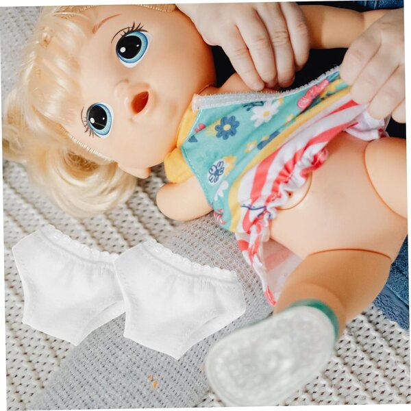 Vaguelly Miniaturhöschen für Puppen aus wiederverwendbarem und atmungsaktivem Stoff, 3er-Set