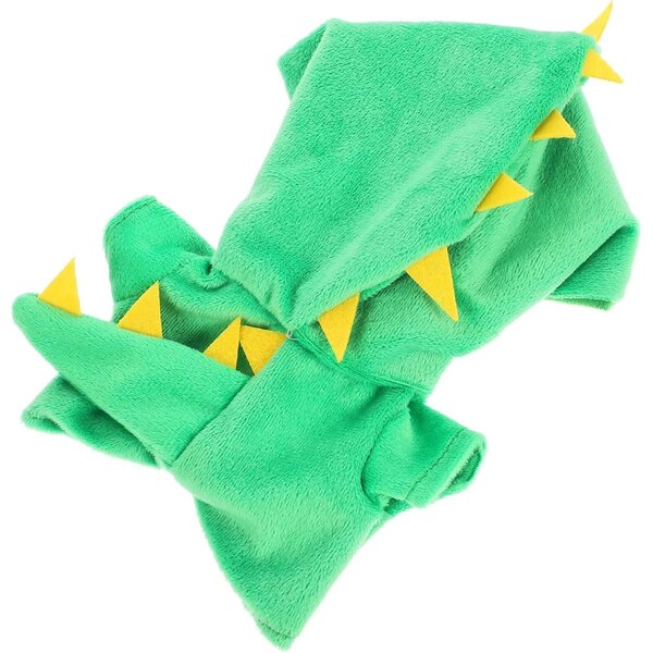 Costume Dinosauro Verde in Peluche per Bambole 20 cm, Morbido e Comodo
