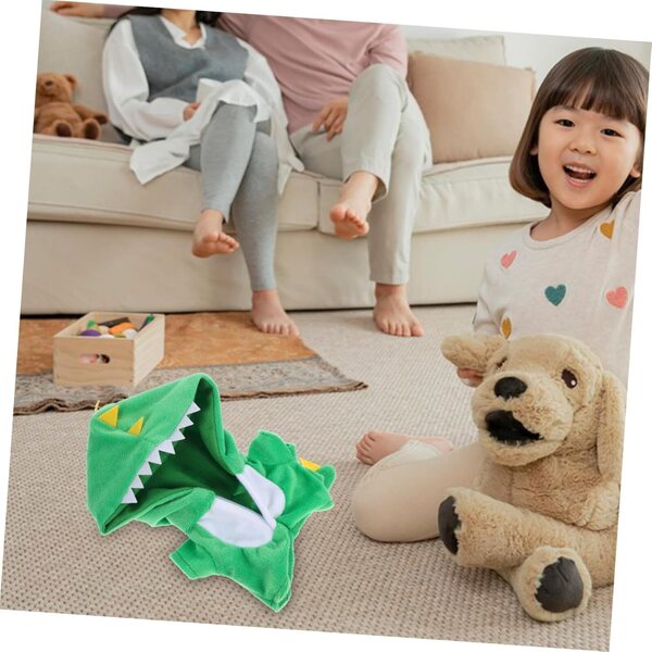 Costume Dinosauro Verde in Peluche per Bambole 20 cm, Morbido e Comodo