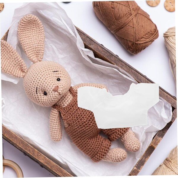 BESPORTBLE 6 Magliette Bianche Base con Colletto Elegante per Orsi di Peluche e Bambole
